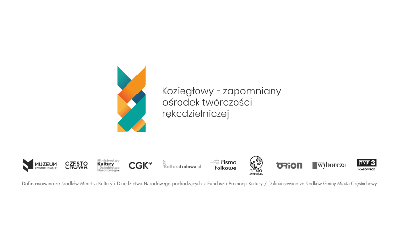 Logo projektu oraz patronów Koziegłowy - zapomniany ośrodek twórczości rękodzielniczej